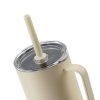 Kubek termiczny ze słomką MiiR All Day Straw Cup 946 ml - ecru
